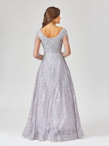 Long Sleeve Lace Ballgown