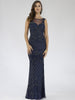 Lara 29538 - Illusion Neckline Long Dress