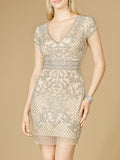 Lara 29571 - Embellished Short Dress