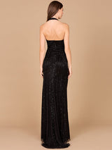 Halter Neck Dress with Keyhole
