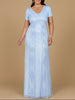 Lara 29606 - Closed Back, Cap Sleeve Dress
