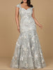 Lara 29642 - Cap Sleeve Mermaid Gown