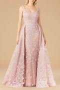 Overskirt Lace Fitted Gown
