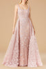 Overskirt Lace Fitted Gown