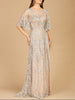 Lara 33277 - Cape Sleeve Mother's Gown