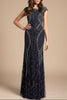 Lara 33609 - Cap Sleeve Modestly Covered Dress
