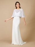 Lara Gina Beaded Tulle Capelet