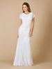 Lara Gale High-Neck Beaded Wedding Dress