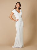 Lara Flavia Fitted Beaded Wedding Gown