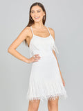 Spaghetti Strap Fringe Dress | 51131
