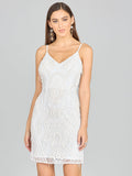 Spaghetti Strap Fringe Bridal Cocktail