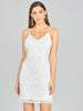 Spaghetti Strap Fringe Bridal Cocktail