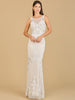 High-Neck Sleeveless Wedding Gown