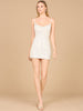 Sequin Cowl Neck Bridal Mini Dress