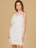 Bridal Cocktail Dress with Feathers