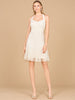 Beaded Halter Neck Bridal Midi Dress