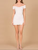 Sleek Off Shoulder Bridal Cocktail Dress | 51176