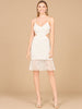 Beaded Cutout Bridal Midi Dress