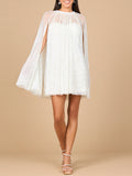 Beaded Bridal Cape Dress | 51192