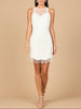 Beaded Bridal Short Dress with Fringe