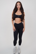 My Time Is Divine Black Sculpt V-Waist Legging - treasures-4-u-2-day