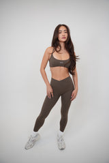 My Time Is Divine Brown Cross-Back Butter Soft Bra - treasures-4-u-2-day