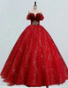 Burgundy strapless velvet beading long tulle ball gown bridal party dress princess wedding gown