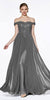 Cinderella Divine 7258 Off The Shoulder Long Gown