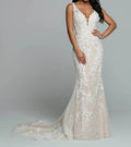 Sleeveless Wedding Gown