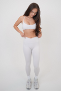 My Time Is Divine Lime White Sculpt V-Waist Legging - treasures-4-u-2-day