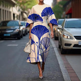 Female Creative Casual Printing Elegant Dress