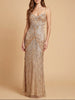 Detachable Straps Beaded Gown | 9921