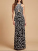 Beaded Cross Halter Dress | 9922
