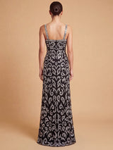 Beaded Cross Halter Dress | 9922