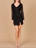 Long Sleeve V-Neck Cocktail Dress