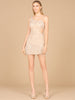 Faux One Shoulder Fringe Cocktail Dress
