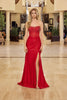 Nox Anabel A1739 Long Strapless Fitted Evening Gown