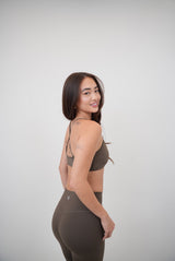 My Time Is Divine Brown Cross-Back Butter Soft Bra - treasures-4-u-2-day