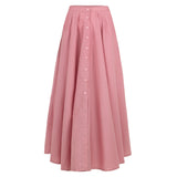 ARUM Pleated Maxi Skirt in Blush Pink - treasures-4-u-2-day