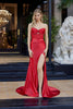 Nox Anabel C1830 Embellished Illusion Bodice Strapless Prom Gown