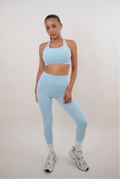 I Am Glowing Sky Blue Quick Dry Butter Legging - treasures-4-u-2-day