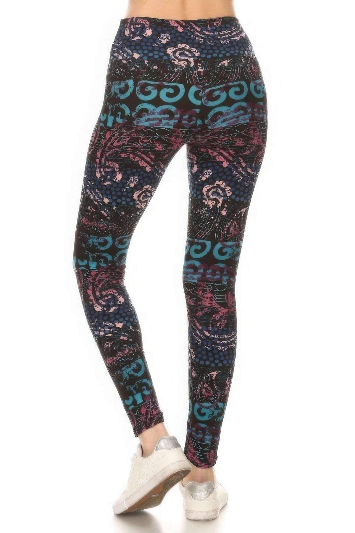 Our Best 5-inch Long Yoga Style Banded Lined Mixed Pattern Print