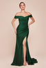 Ladivine CD790 Dress Off the Shoulder Stretch Spandex Gown