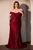 Ladivine CD790C Dress Off the Shoulder Stretch Spandex Curve Gown
