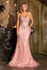 Ladivine CDS557 Fully Embellished Show Stopper Fitted Mermaid Gown