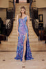 Nox Anabel D1574 Radiant Full Sequin Long Prom Dress with Semi Train