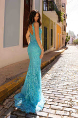 Nox Anabel E1274 Long Sequin Embroidered Applique Evening Gown