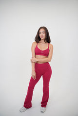 I Live in Luxury Red Flare Pant - treasures-4-u-2-day