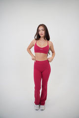 I Live in Luxury Red Flare Pant - treasures-4-u-2-day