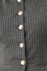 MODERN PINSTRIPE WOVEN VEST
